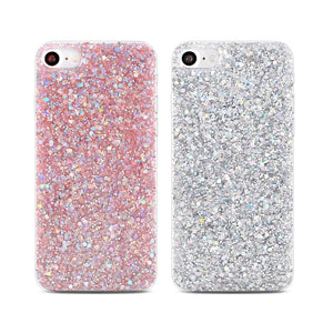 Silicone Bling Powder Soft Case For various iphone