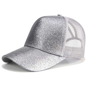 Glitter Ponytail Baseball Cap