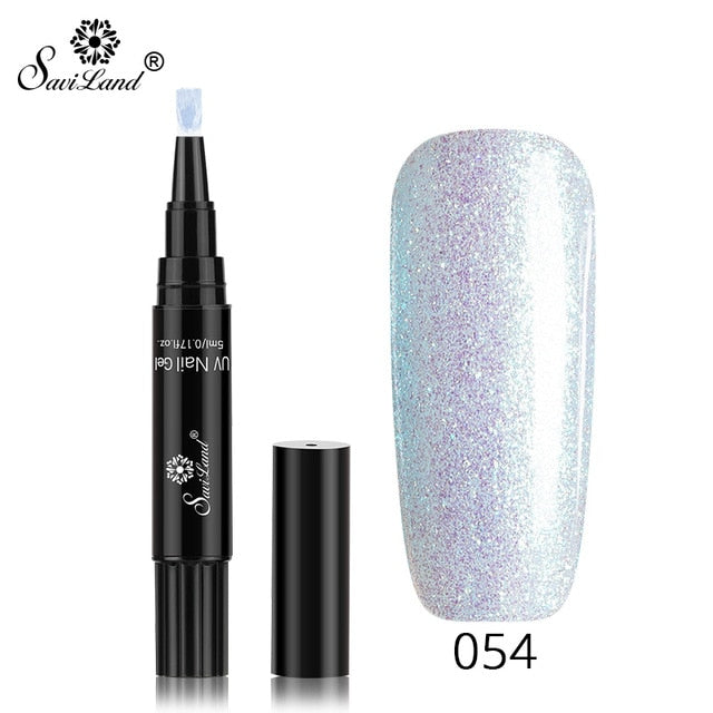 Saviland Gel Nail Varnish Glitter Pen