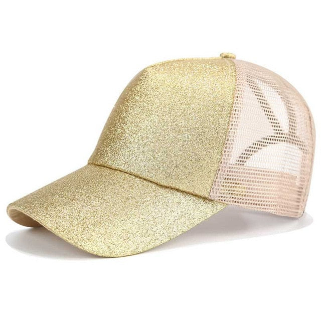 Glitter Ponytail Baseball Cap