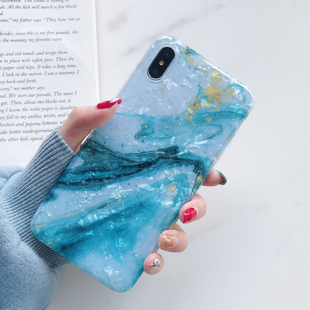 Glitter Marble Case