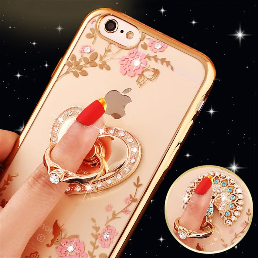 Luxury Glitter Rhinestone Holder Case