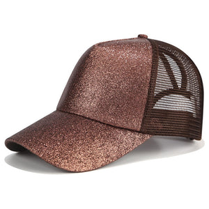 Glitter Ponytail Baseball Cap