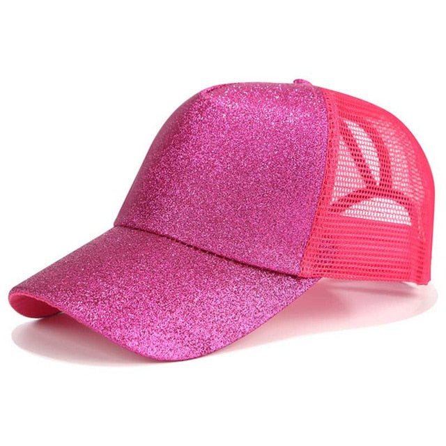 Glitter Ponytail Baseball Cap