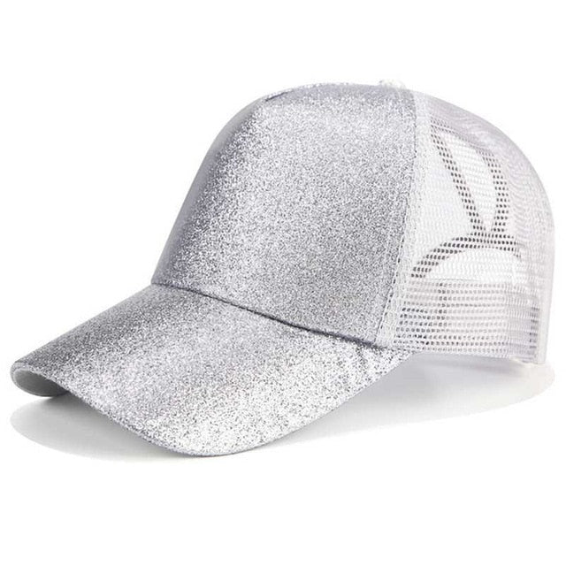 Glitter Ponytail Baseball Cap