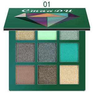 CmaaDU Brand Diamond Bright Eye Shadow Palette Matte Shimmer Glitter