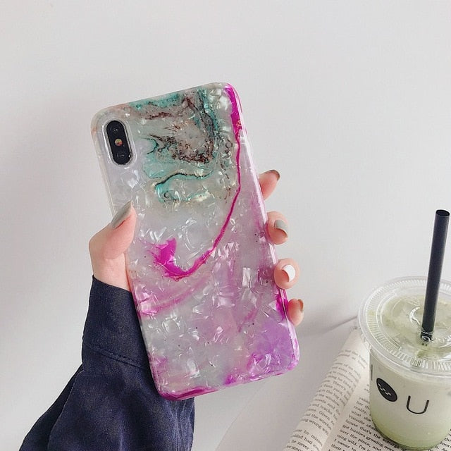 Glitter Marble Case