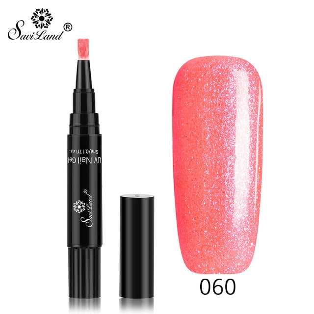 Saviland Gel Nail Varnish Glitter Pen