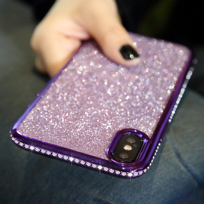 Rhinestone Glitter Case for Iphone XS MAX XR 10