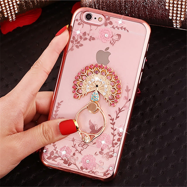 Luxury Glitter Rhinestone Holder Case