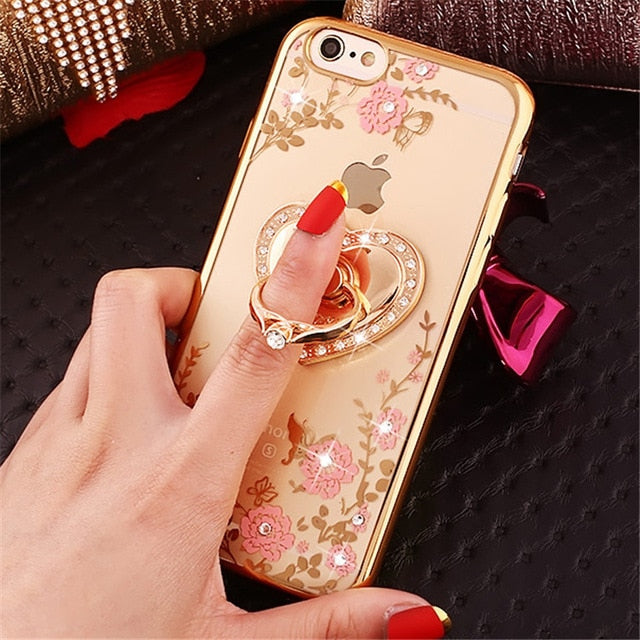 Luxury Glitter Rhinestone Holder Case