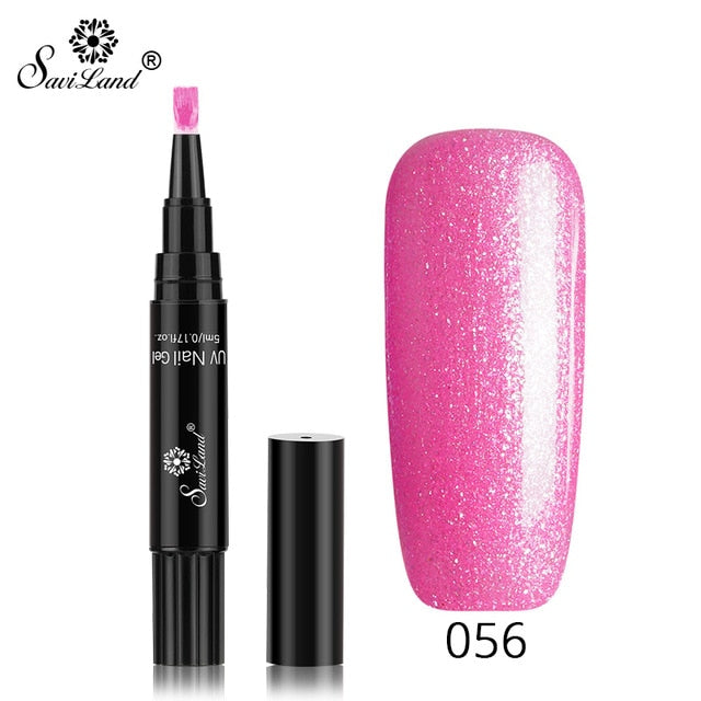 Saviland Gel Nail Varnish Glitter Pen