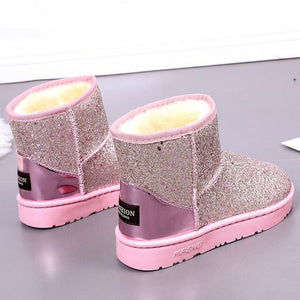 Women Glitter Snow Boots