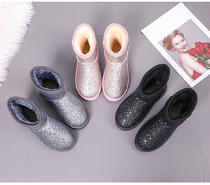 Women Glitter Snow Boots