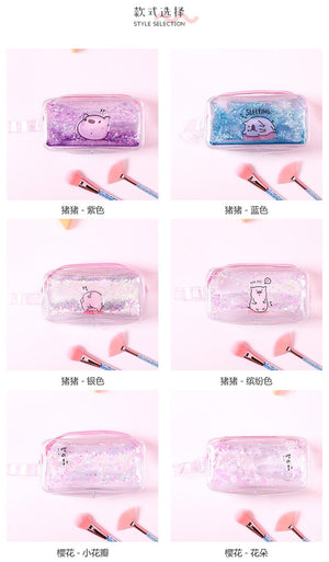 Kawaii Quicksand Mermaid Pencil Case