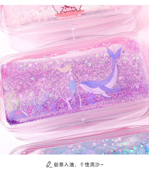 Kawaii Quicksand Mermaid Pencil Case