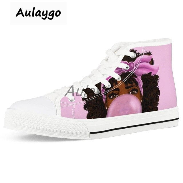 Afro Girls Art Women Shoes