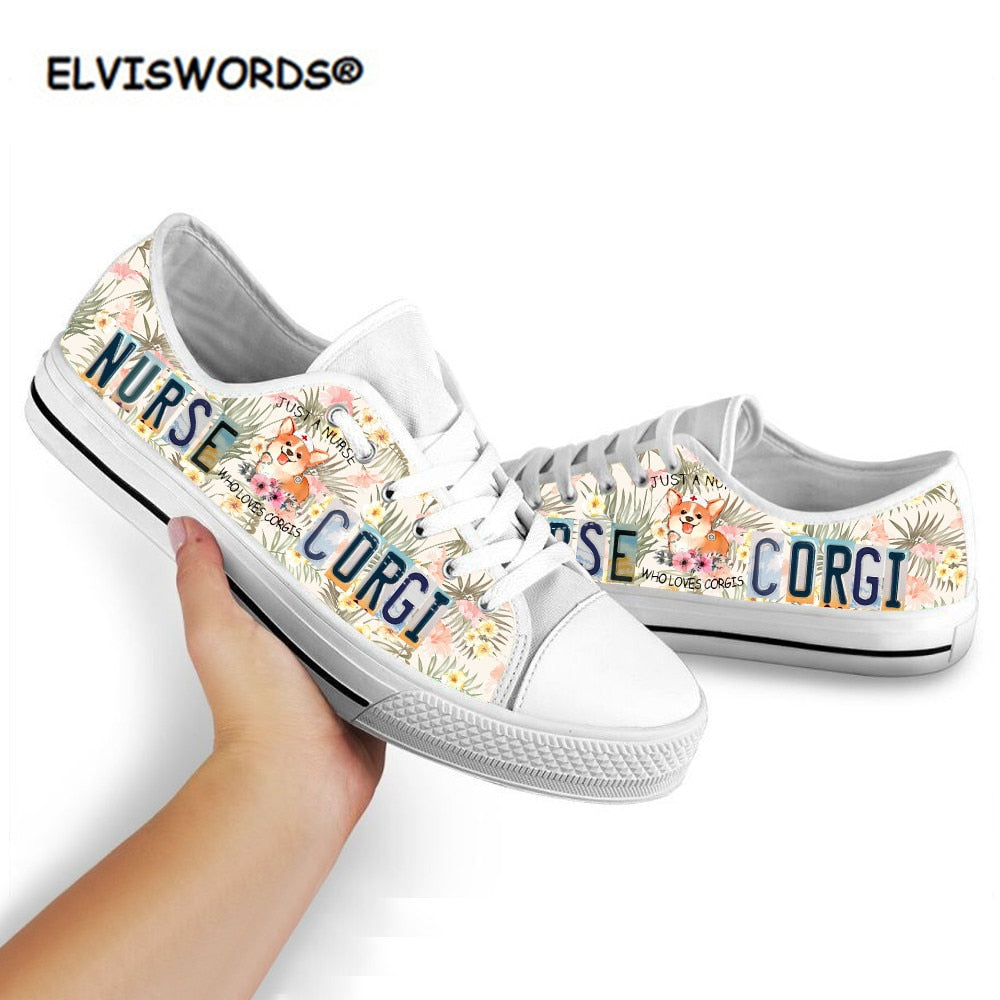 ELVISWORDS Cute Spring Women's Sneakers