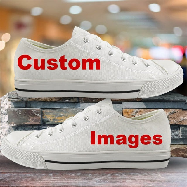 ELVISWORDS Sneakers Women Low Top Casual Canvas